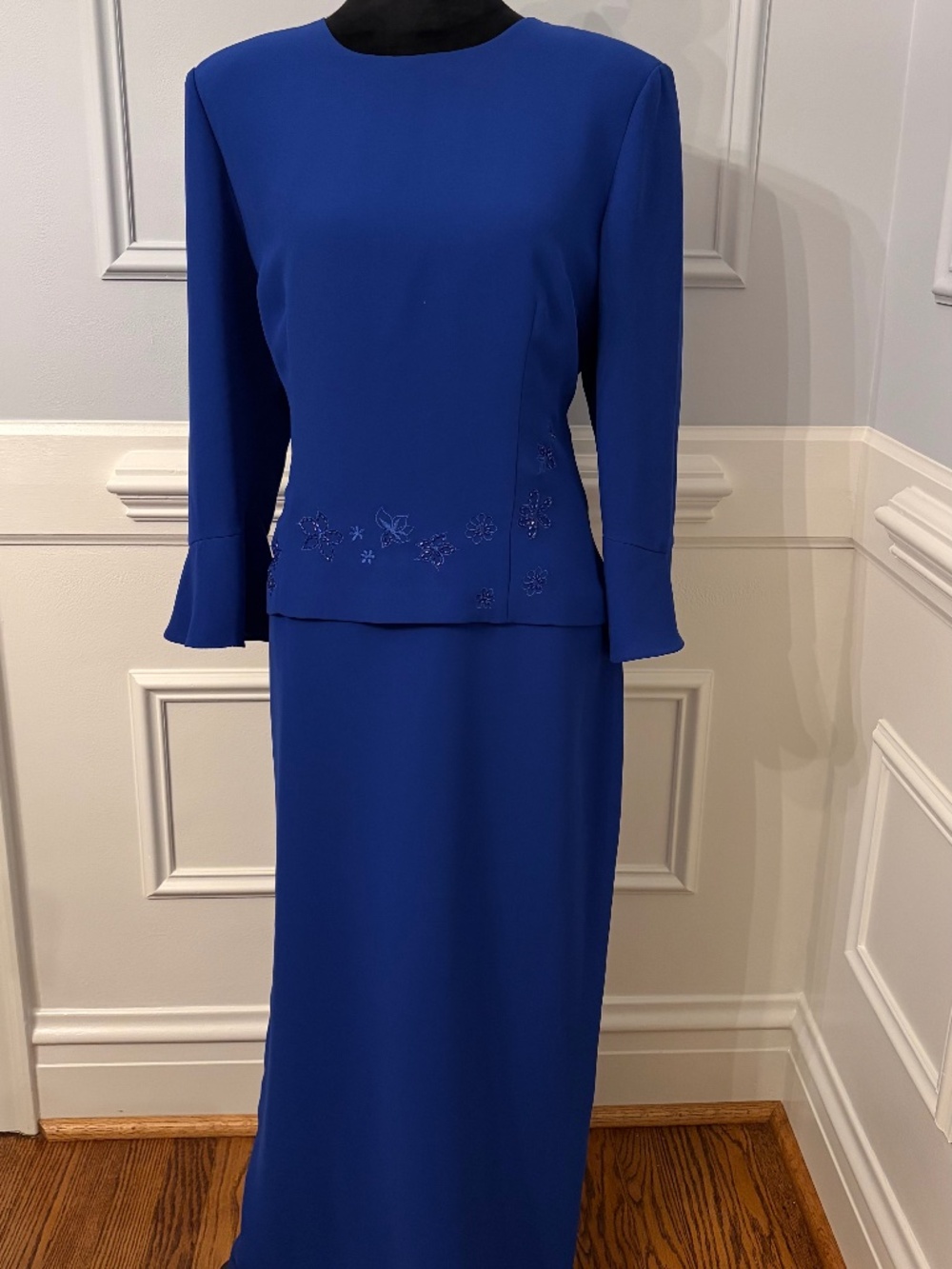 Royal Blue Evening Dress. Size 16